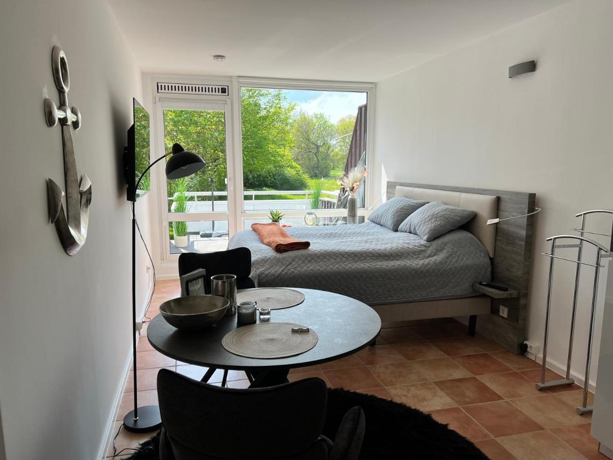 Ferienwohnung 1 Zimmer App Ankerplatz 43 Im Olympiazentrum Kiel Bagian luar foto